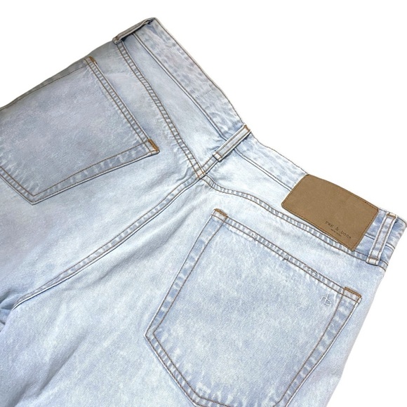 RAG & BONE RISA MID RISE BOYFRIEND JEANS Button Fly Mid-Rise Raw Cuff He… - Picture 7 of 16